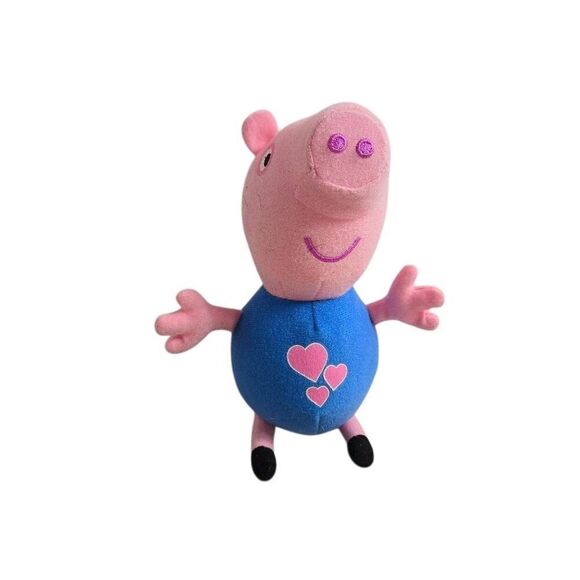 Peppa Pig Plush with hearts 8" - Picture 1 of 5